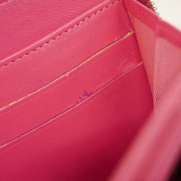 CHANEL Pink Lambskin Leather Wallet - Picture 8 of 11